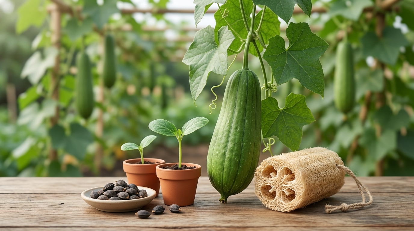 growing loofah sponge
