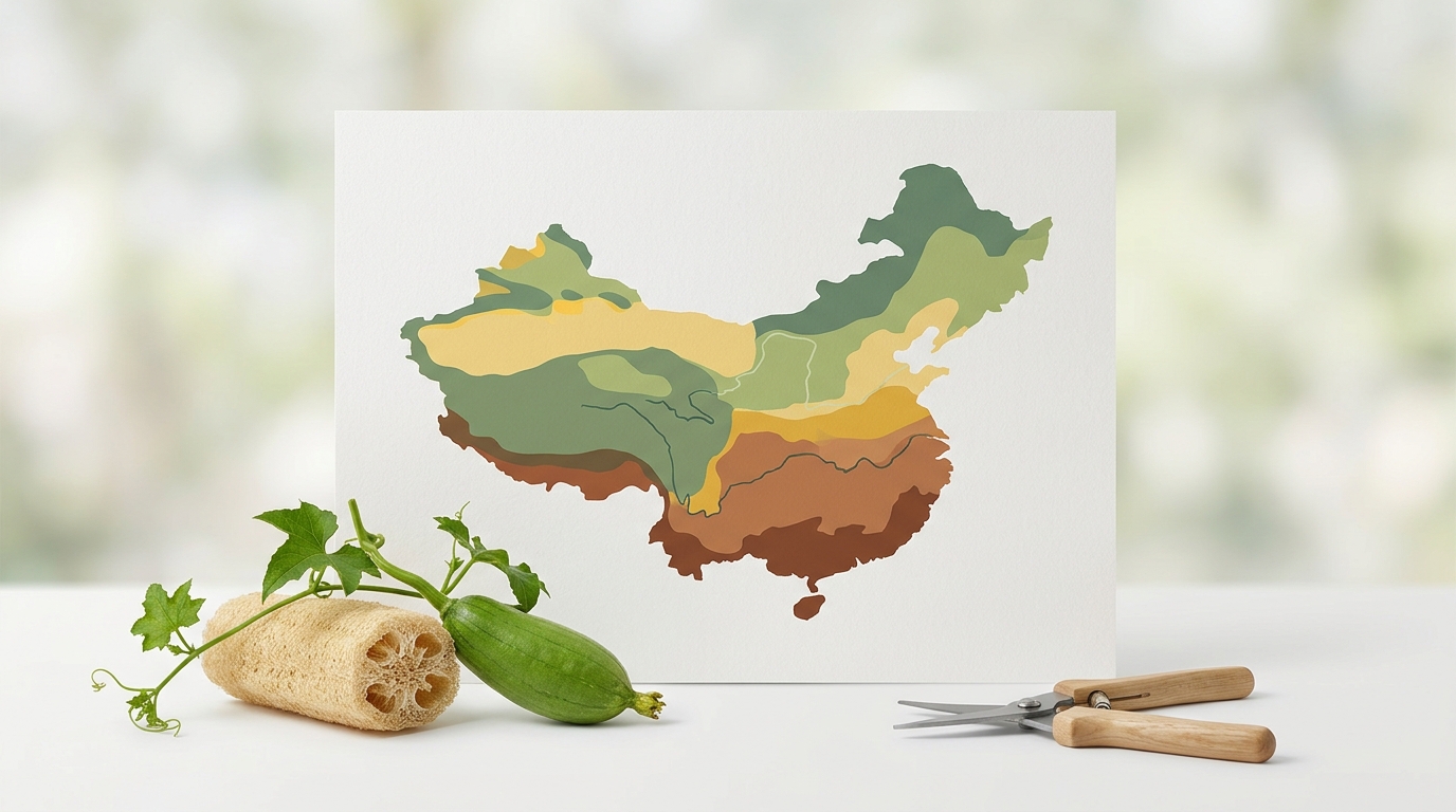 loofah growing zones map